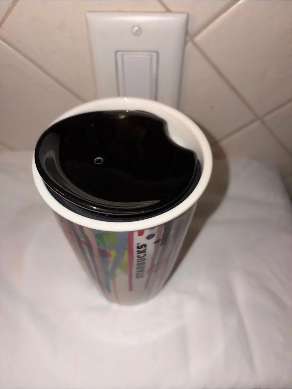 NWOT RARE 2015 STARBUCKS TUMBLER PAINT DRIP MUG